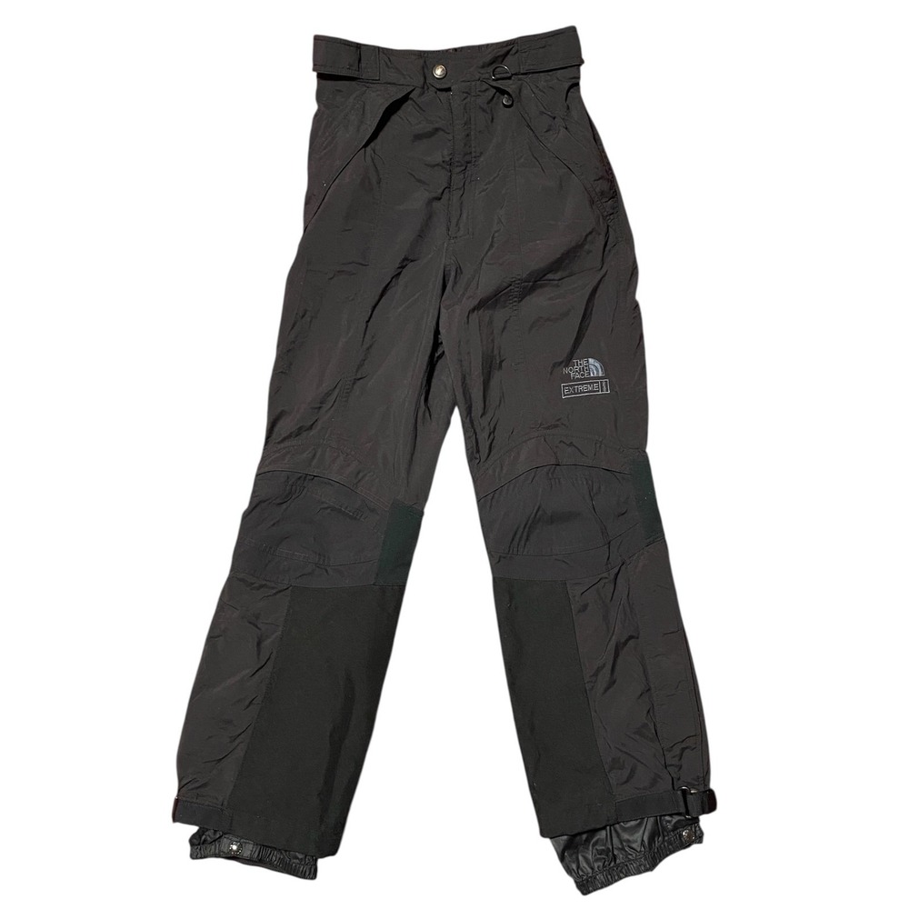 The North Face Extreme Gear Vintage Ski Pants Black Womens Size 8 Nylon Retro